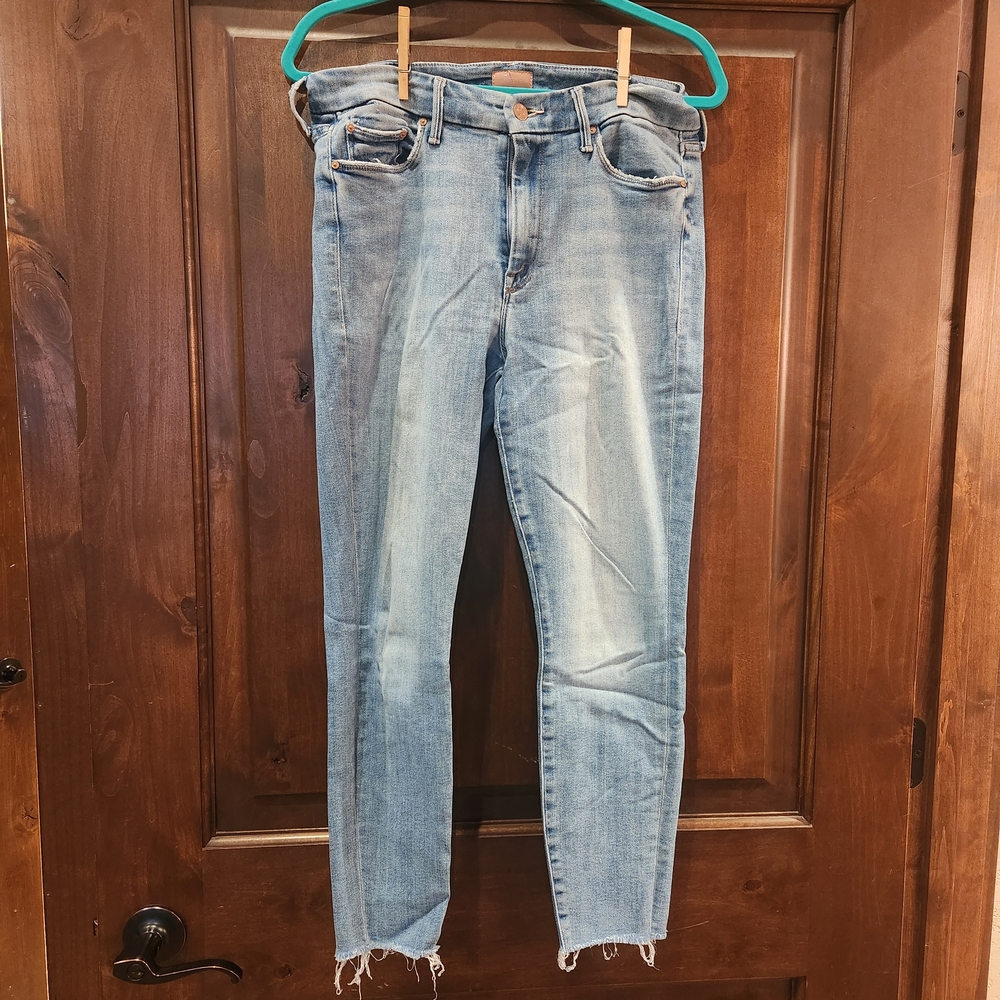 MOTHER Light Blue Ankle Jeans